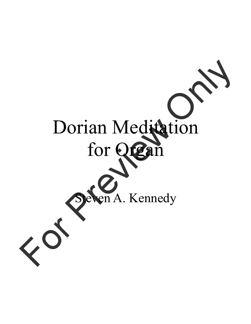 Dorian Meditation EPRINT