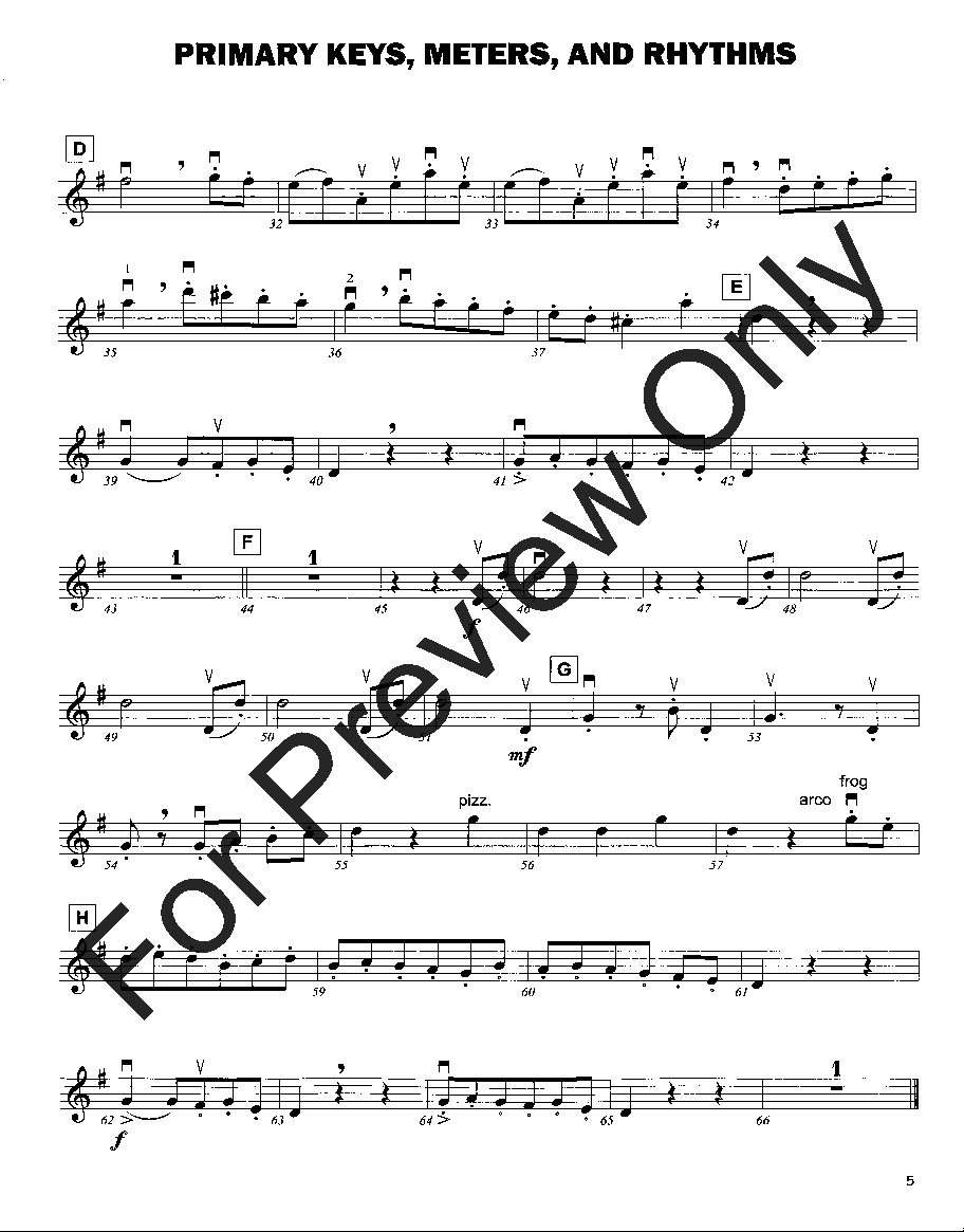 Expressive Sight Reading for Orchestra #2 Violin 1