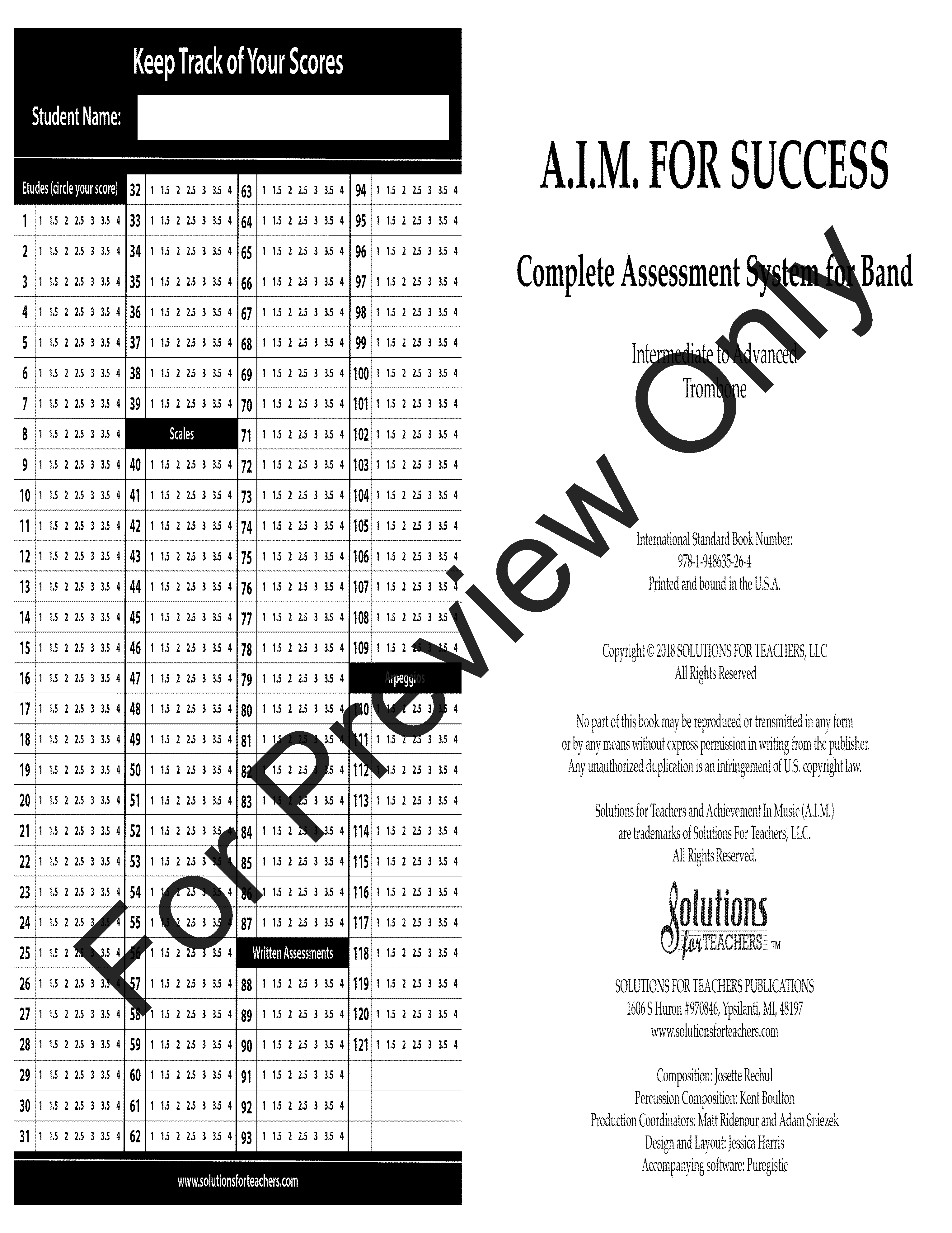 AIM For Success #2 Trombone Book P.O.D.