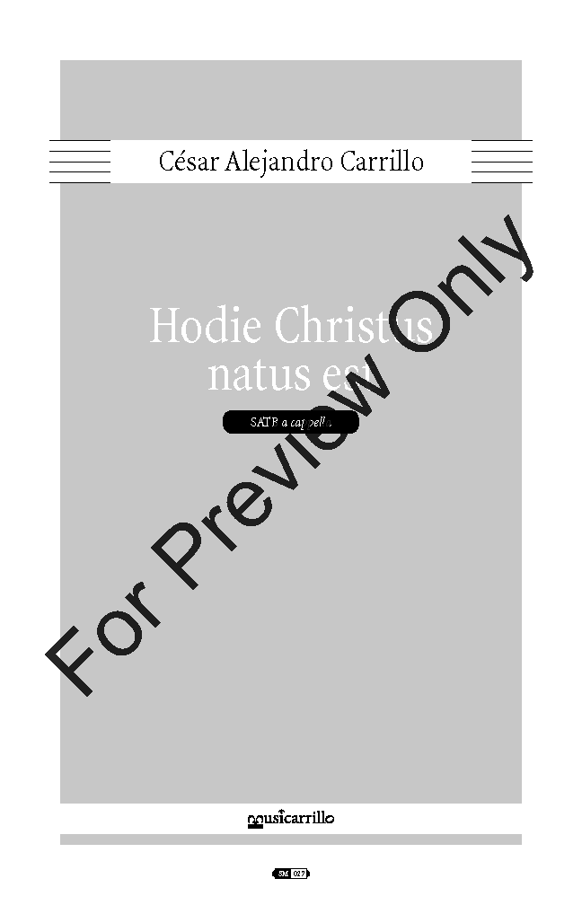 Hodie Christus natus est P.O.D.