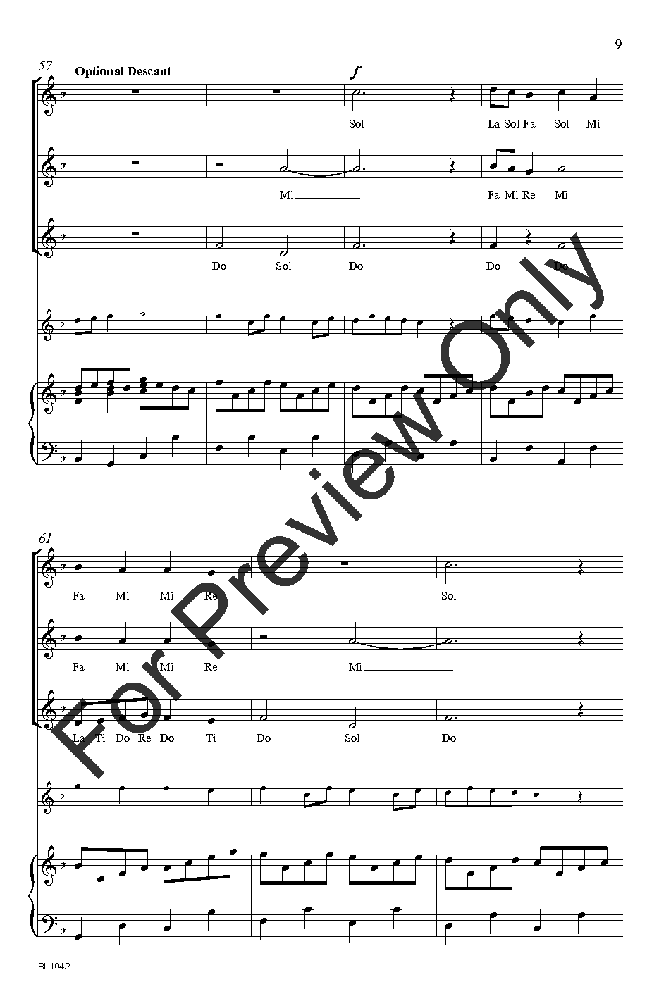 Do Re Mi - Melody Solfege - Chord - YWCM Sheet music for Piano