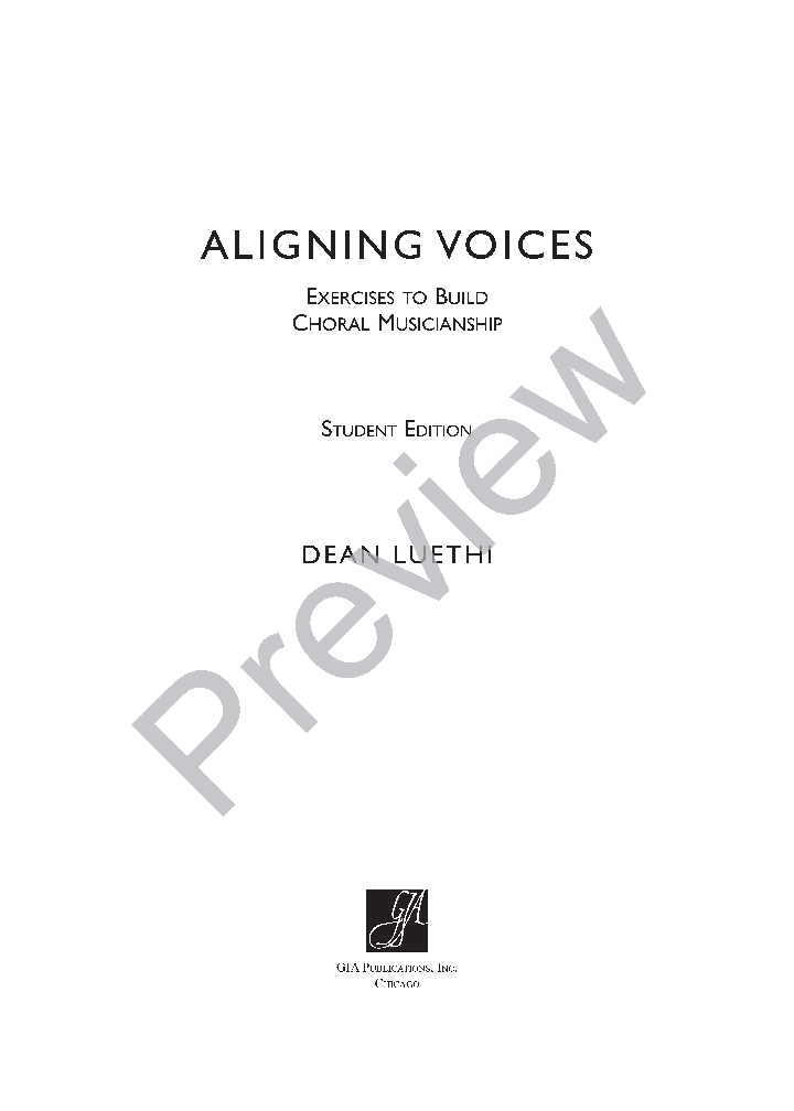 Aligning Voices Student Edition