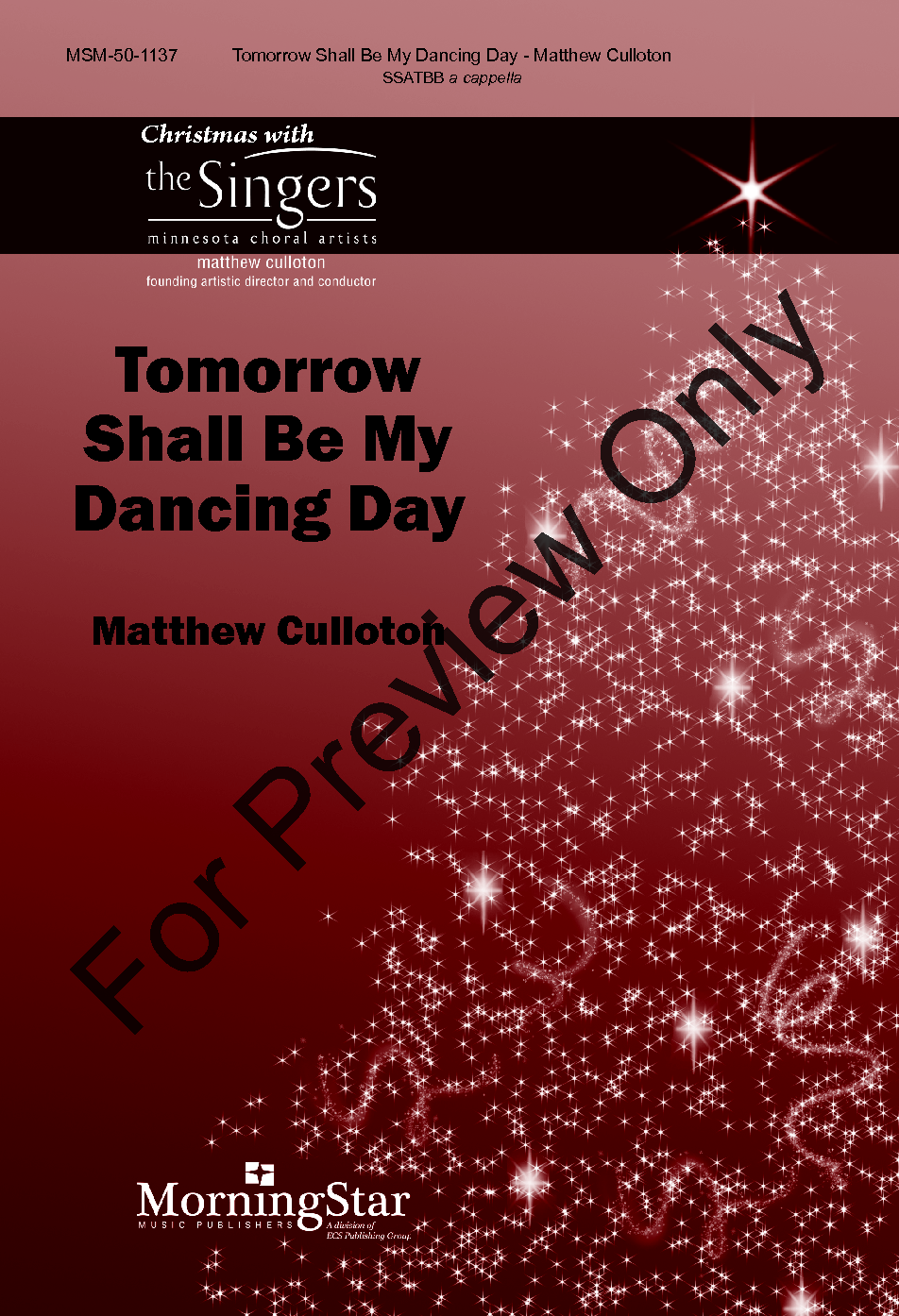 Tomorrow Shall Be My Dancing Day Large Print Edition P.O.D.