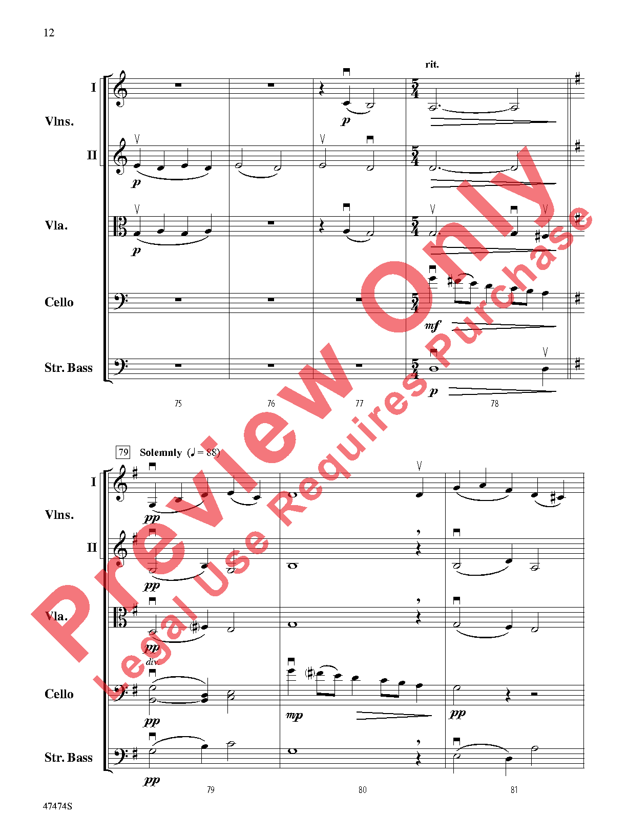 Fanfare, Fantasy, and Fugue (On an American Hymn Song) Score