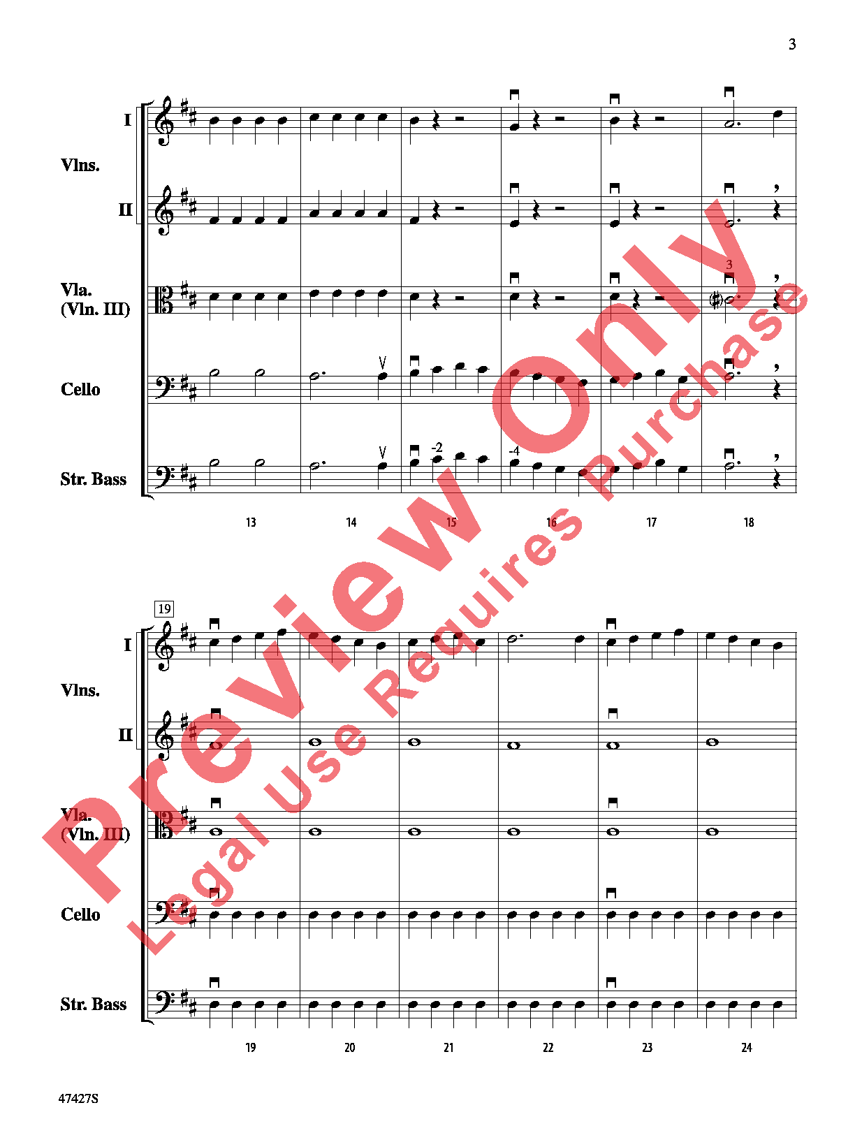 Farandole (Themes) Score