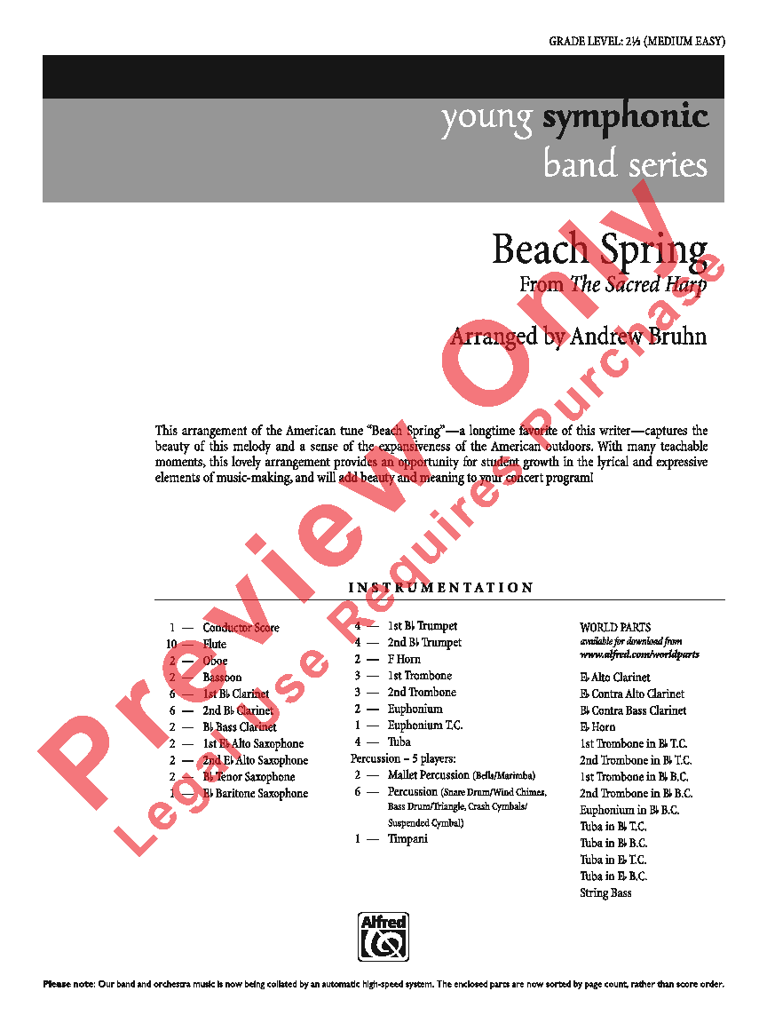 Beach Spring (from The Sacred Harp)