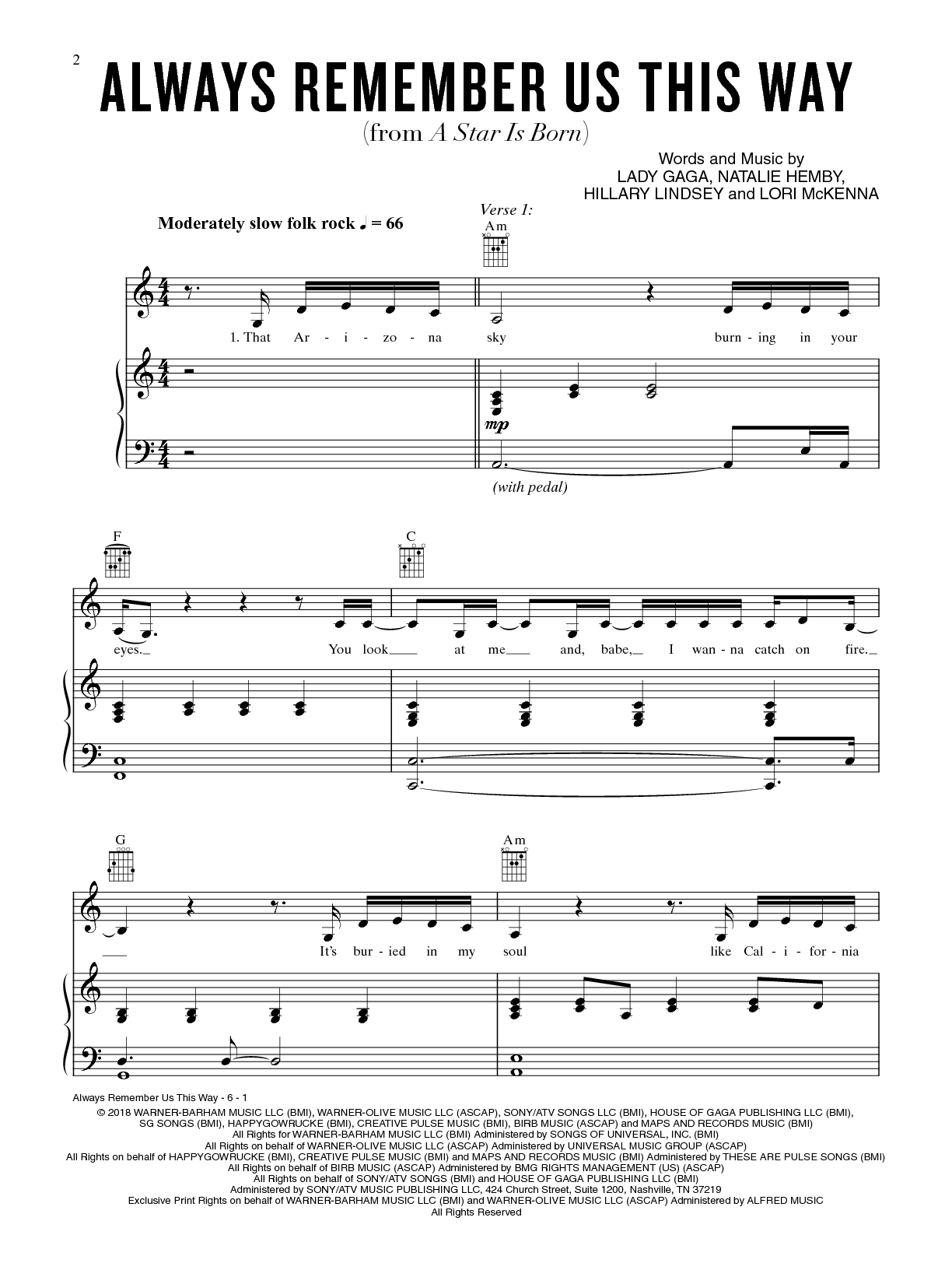 Always remember us this way - Lady gaga  Ukulele songs, Guitar chords and  lyrics, Ukulele chords songs