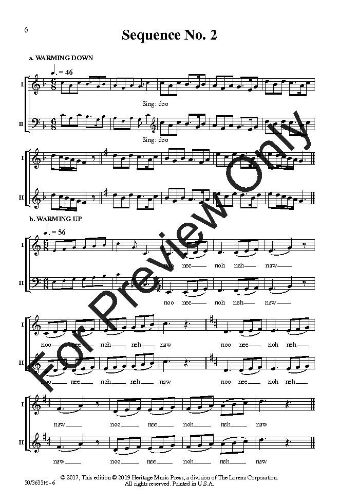 Quick Start Choral Warm Ups Singer's Edition for Treble Voices