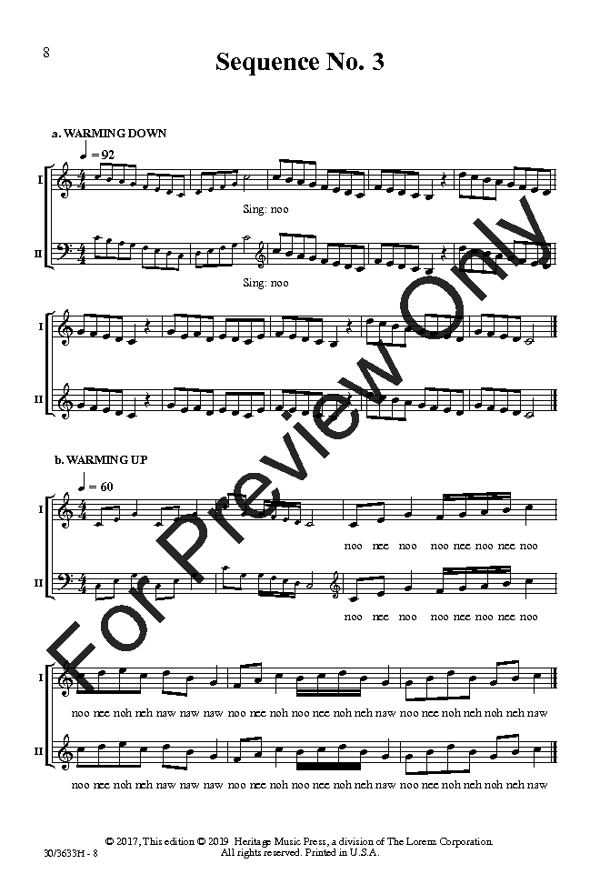 Quick Start Choral Warm Ups Singer's Edition for Treble Voices