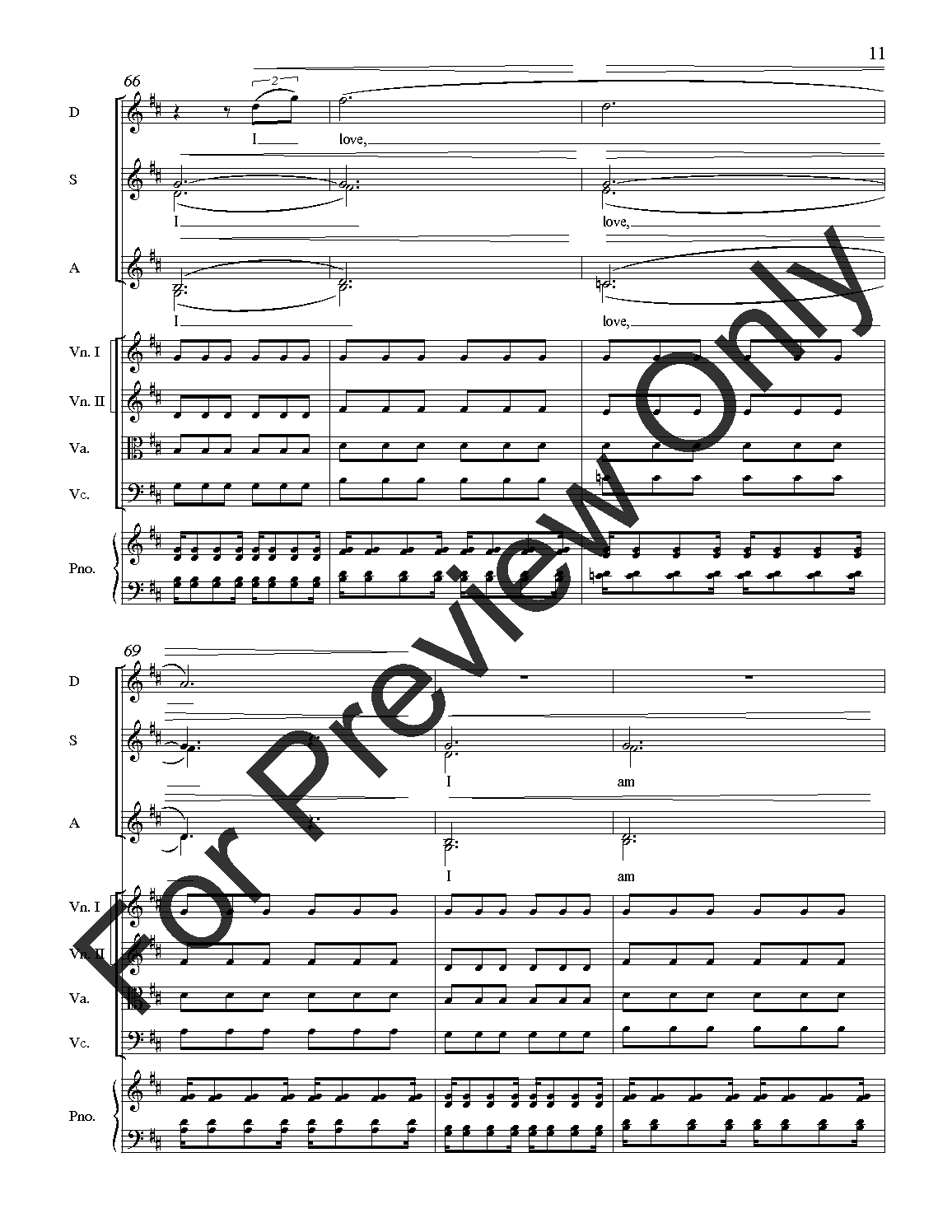Joy from I Will Sing to the Stars Full Score