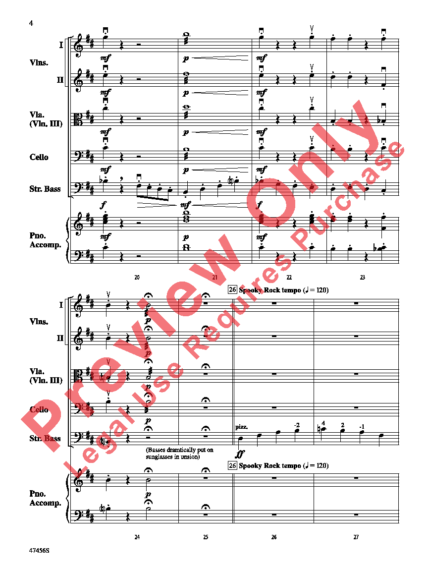 Attack of the Walking Basses Score