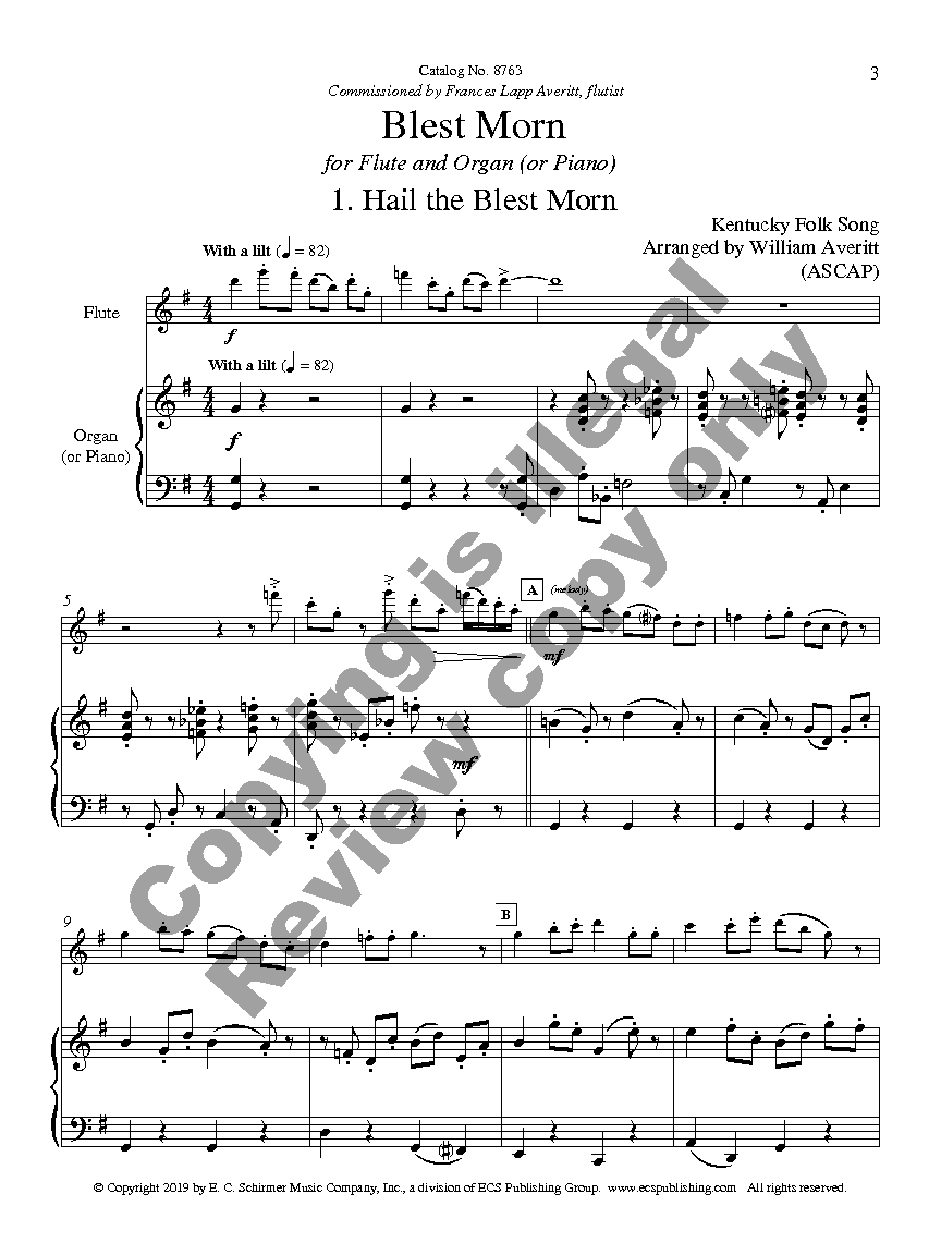 Blest Morn: Three American Hymns