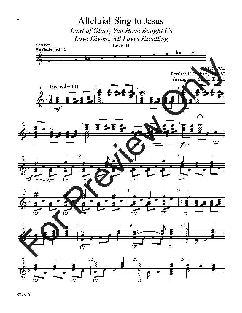 Four Easter Hymns For Twelve Bells, Set 1