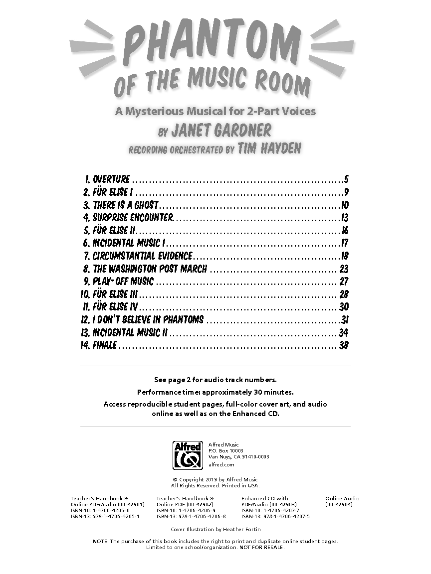 Phantom of the Music Room Book with Online PDF & Online Audio