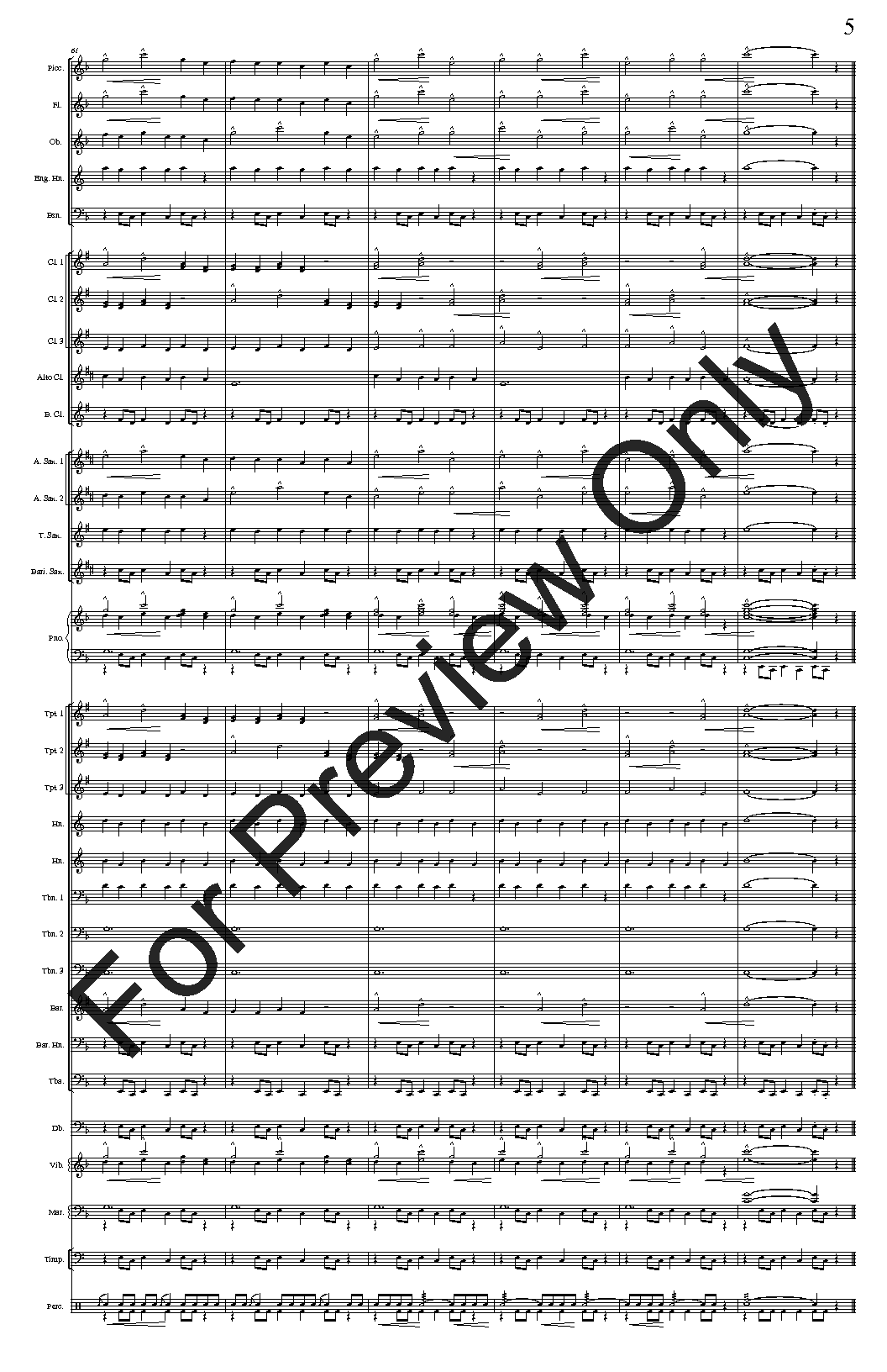 Sinfonietta Fanfare P.O.D.