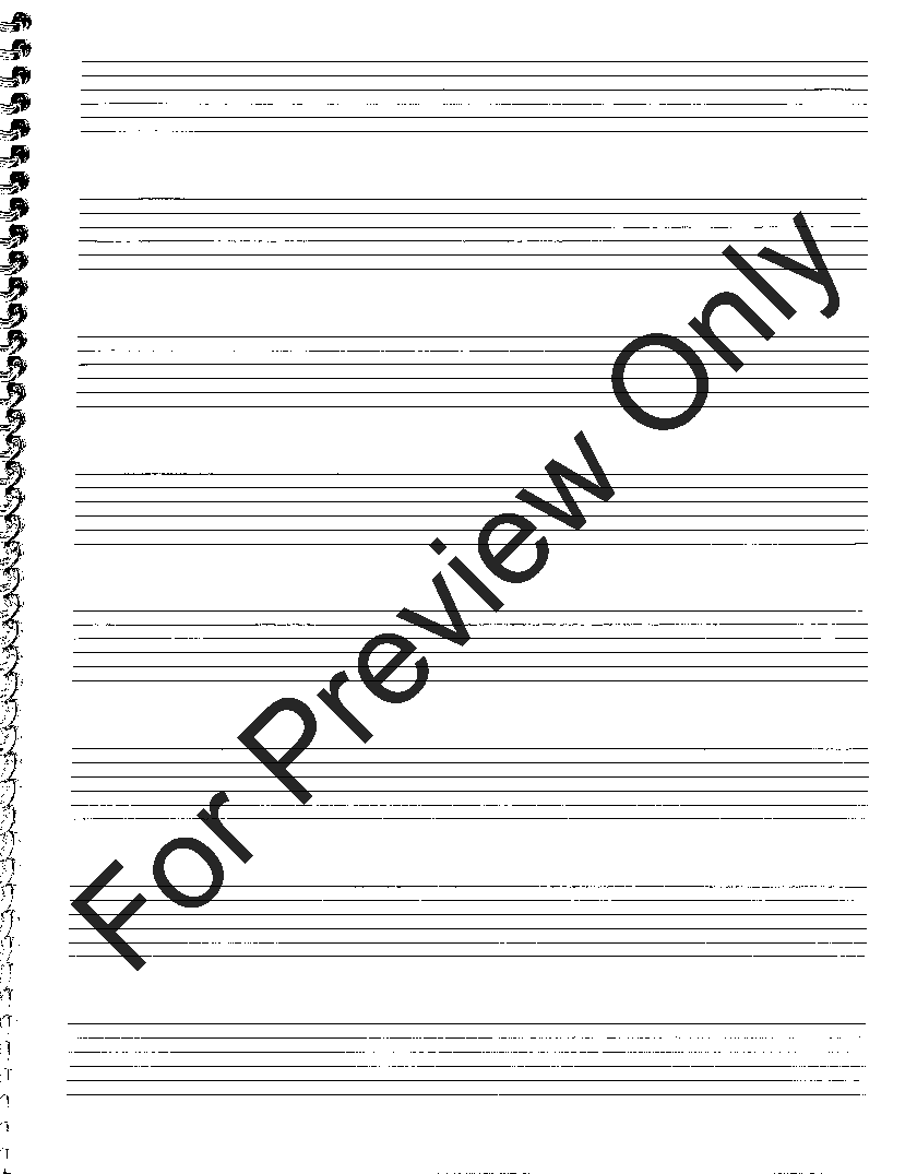 Guitar Tab Manuscript Paper