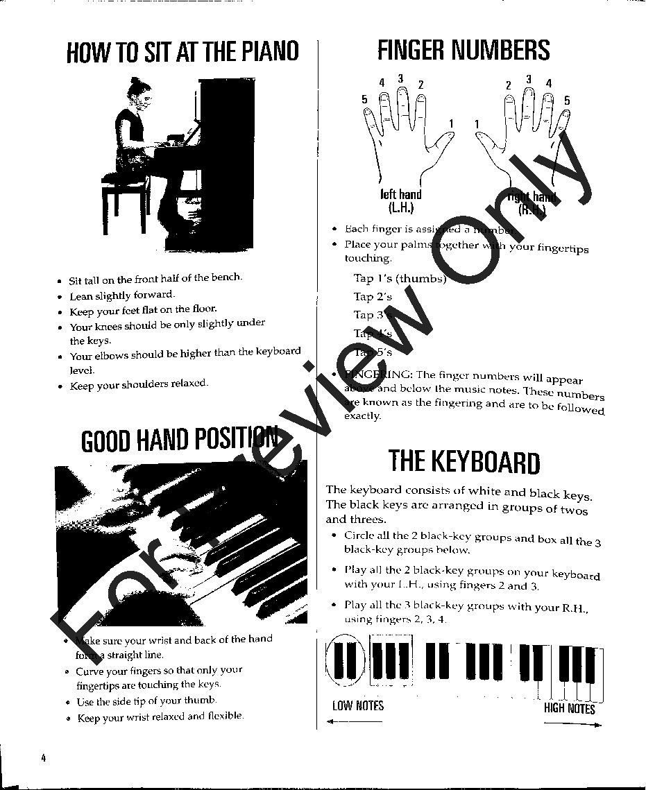 Piano for Kids Songbook with Online Audio Access