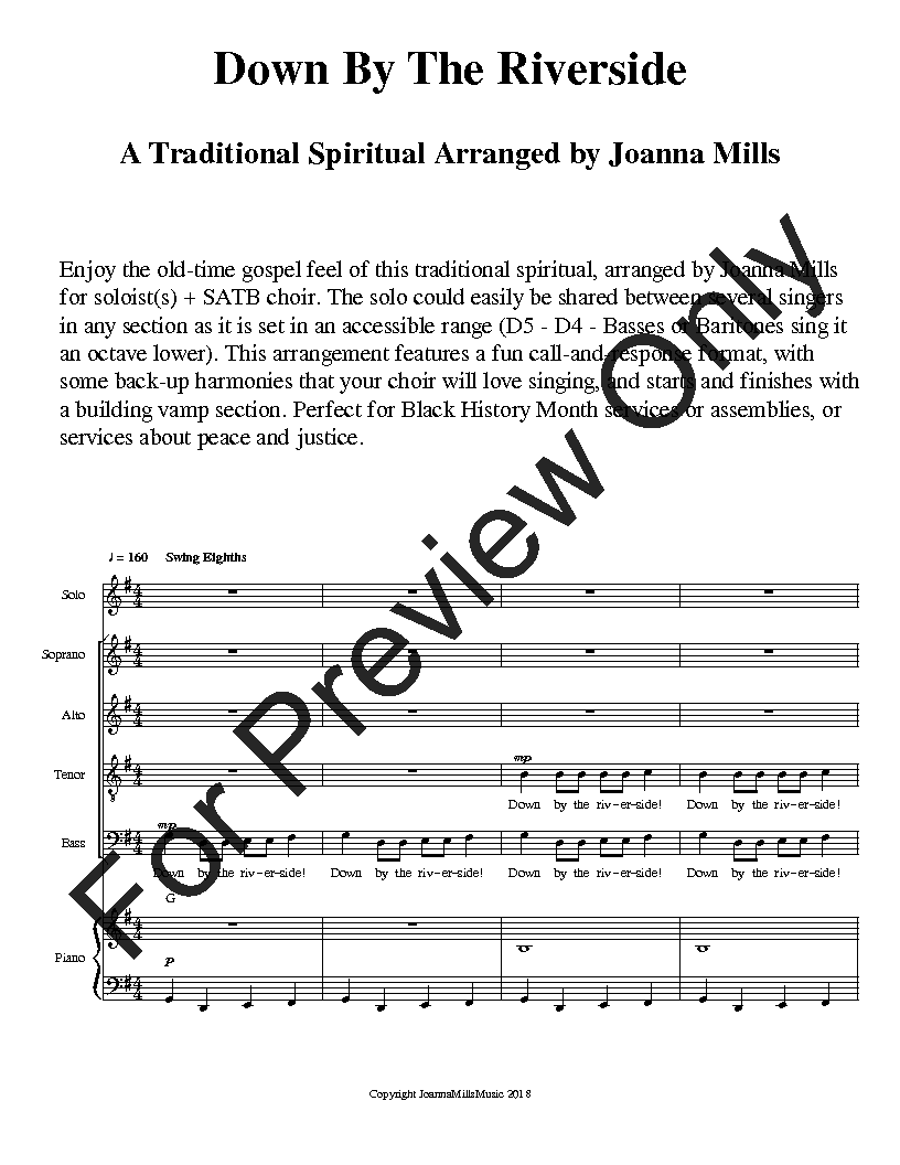 5 Easy Traditional Spirituals P.O.D.