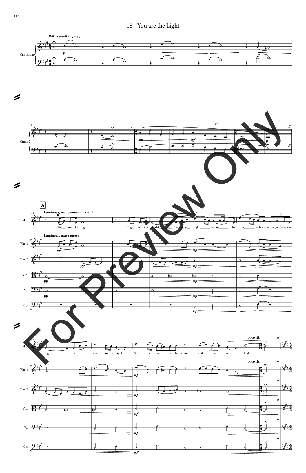 Tuvayhun Full Score for SATB Version P.O.D.