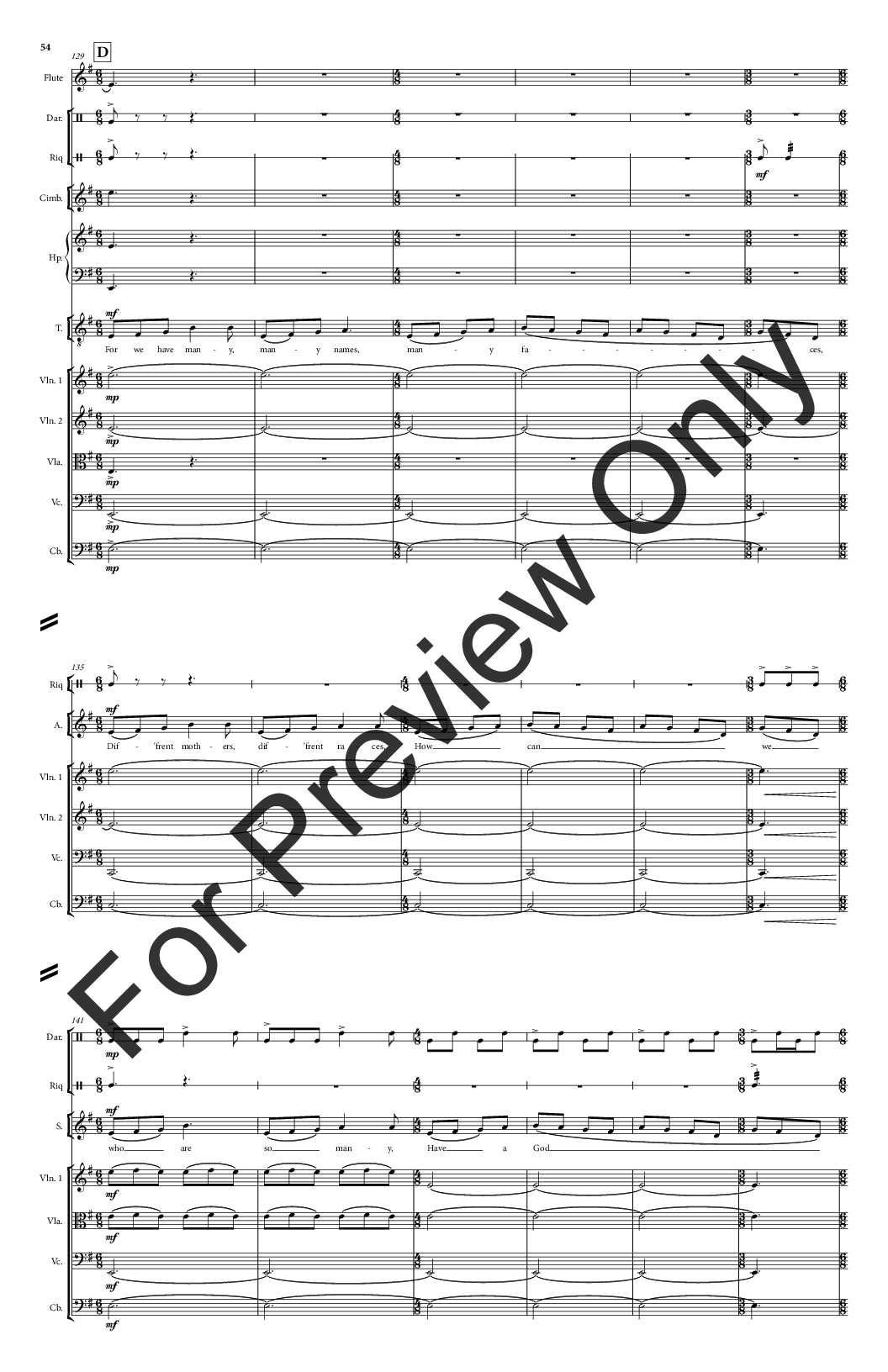 Tuvayhun Full Score for SATB Version P.O.D.