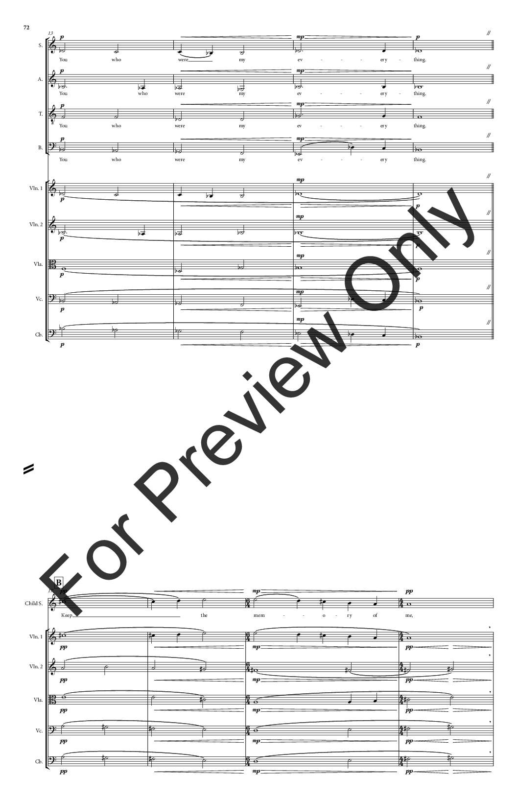 Tuvayhun Full Score for SATB Version P.O.D.