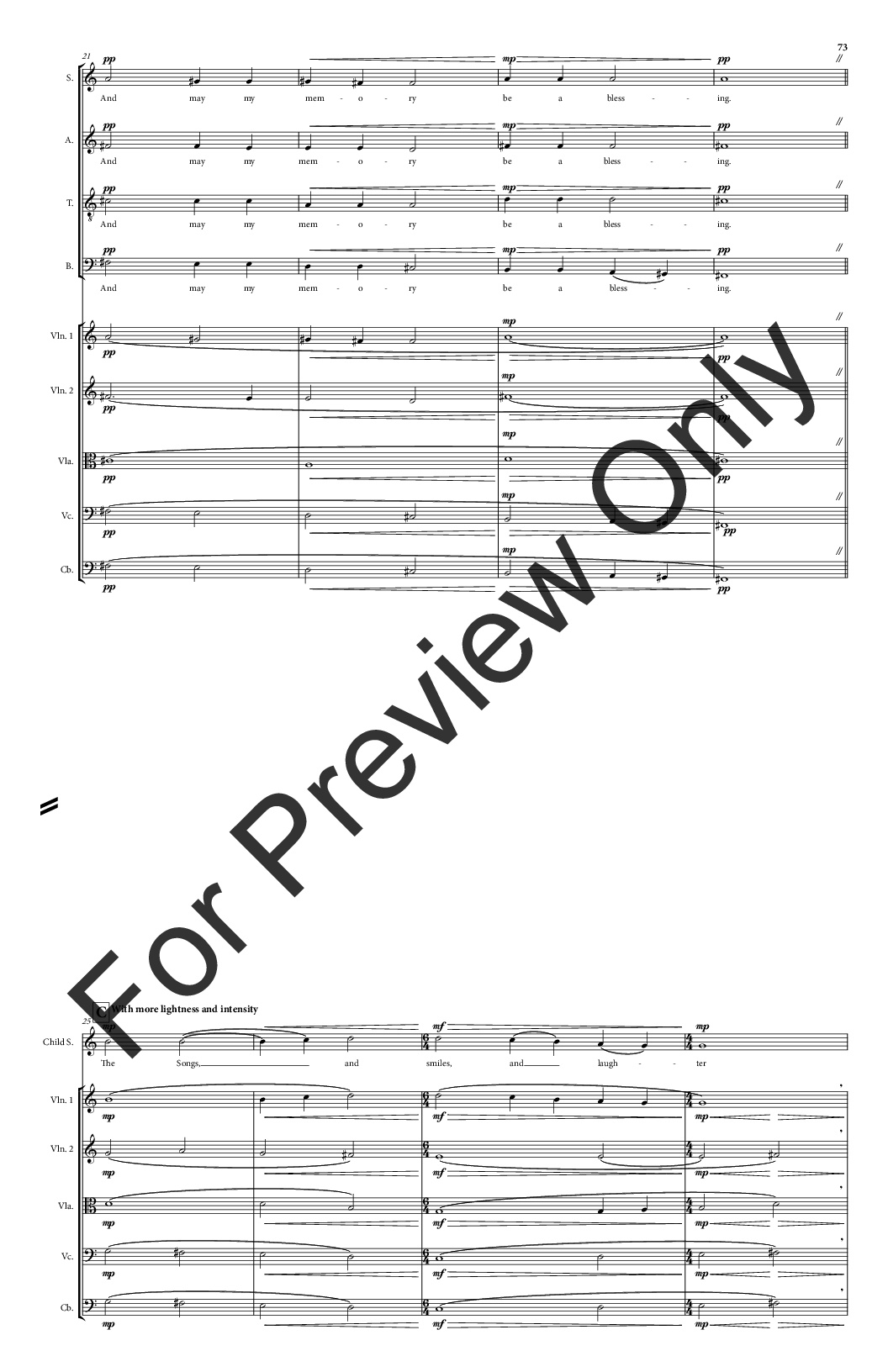 Tuvayhun Full Score for SATB Version P.O.D.