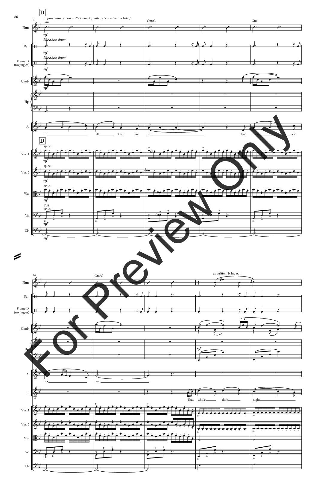 Tuvayhun Full Score for SATB Version P.O.D.