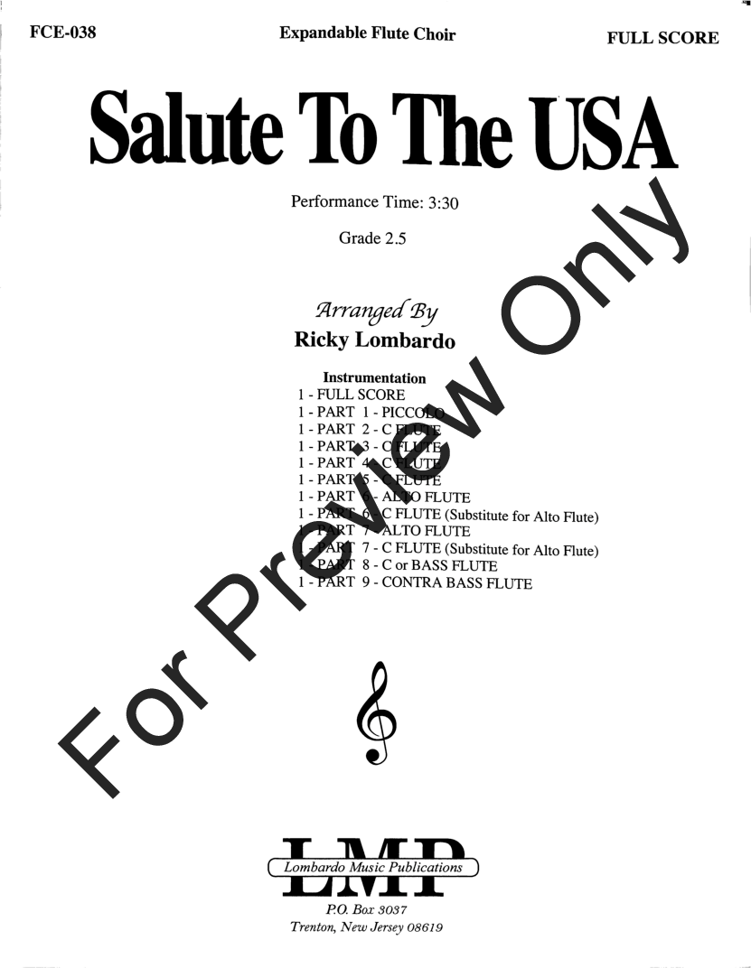 Salute to the USA Flute Choir