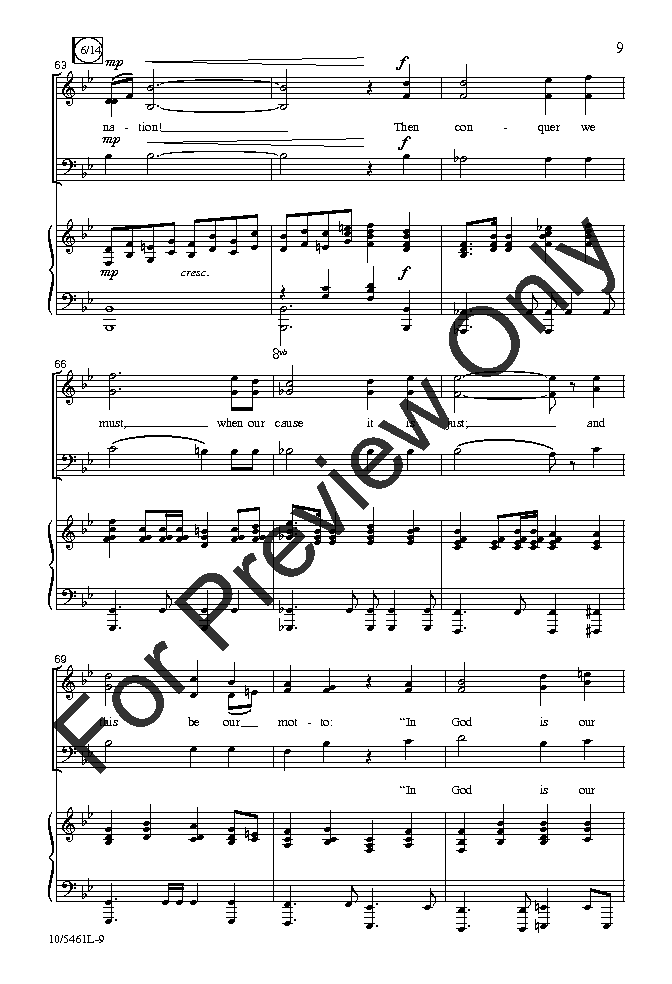 The Star Spangled Banner SATB