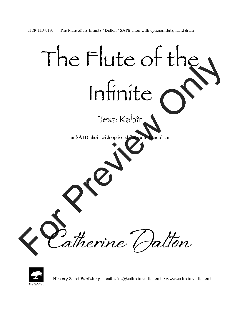 The Flute Of The Infinite Large Print Edition P.O.D.