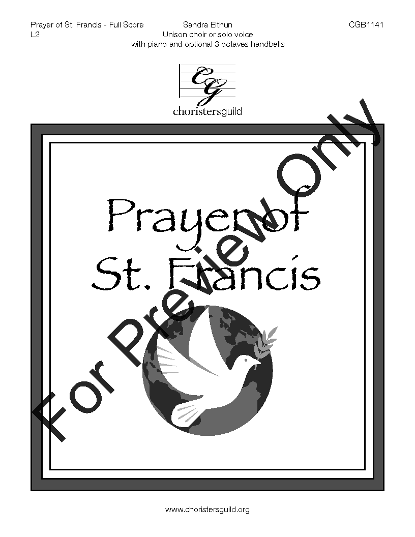 Prayer of St Francis Full Score