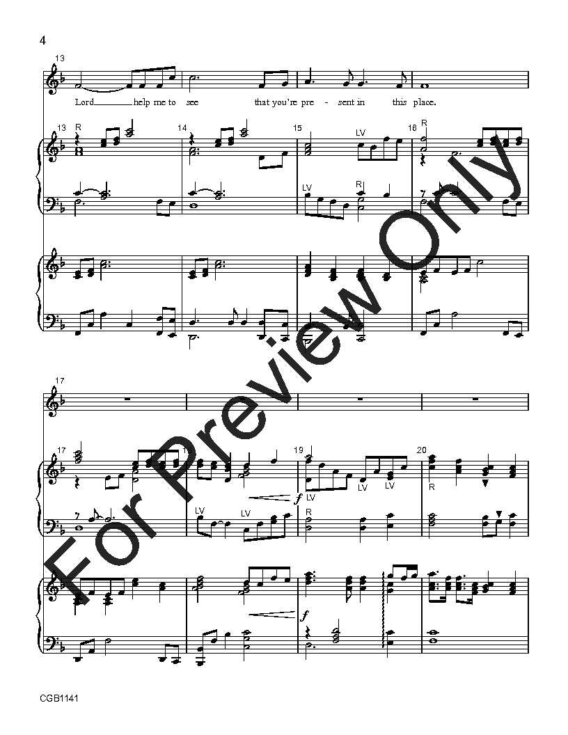 Prayer of St Francis Full Score