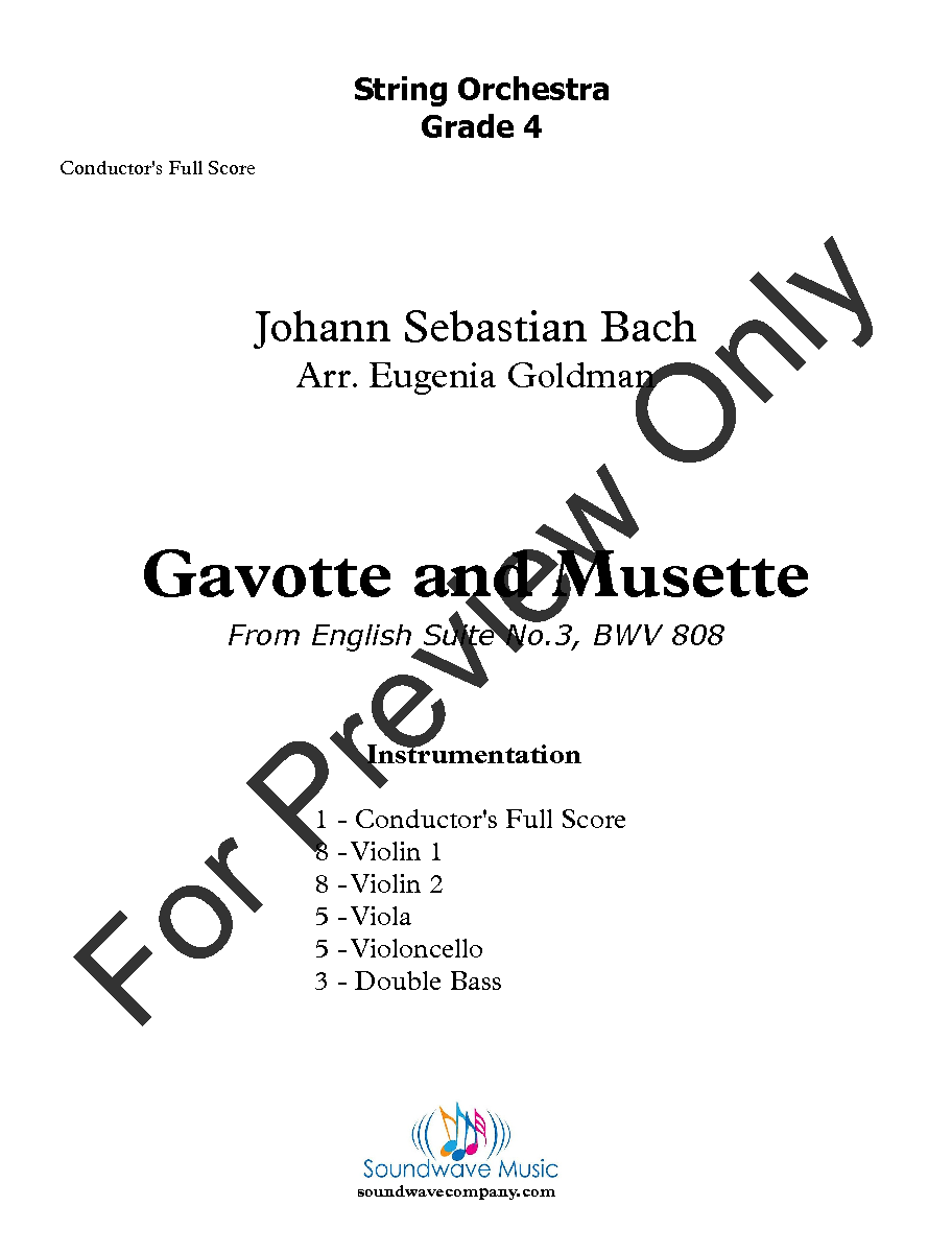 Gavotte and Musette P.O.D.