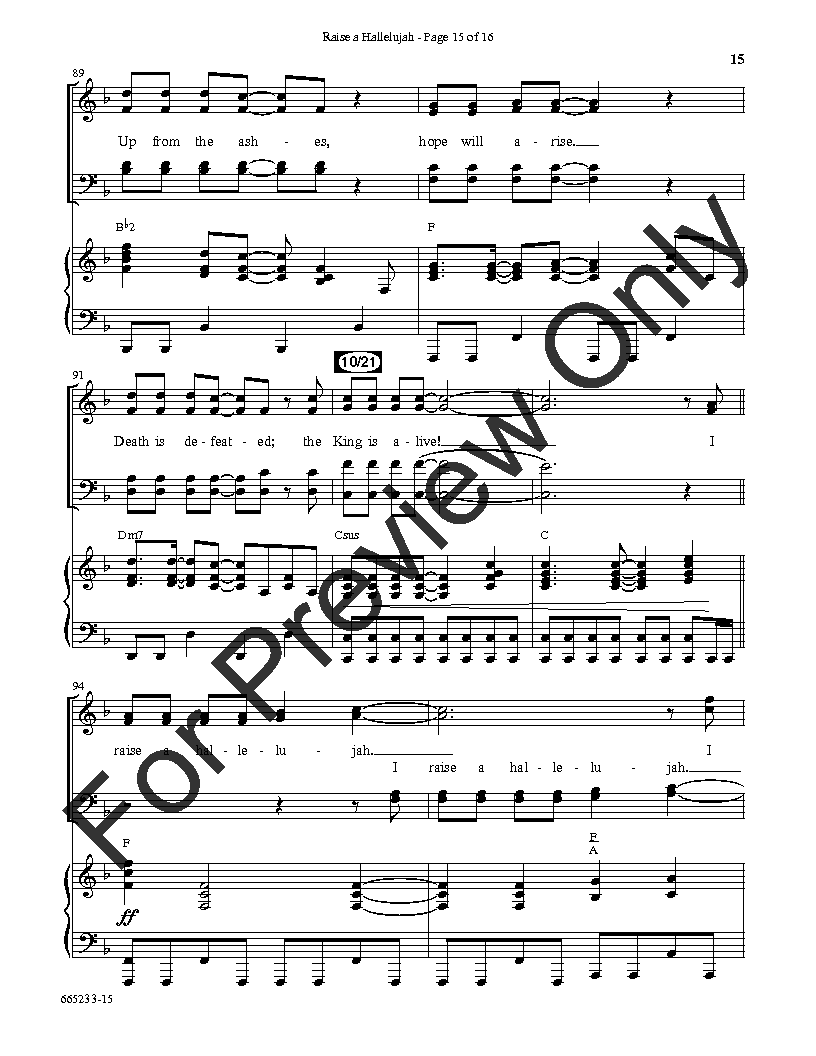 Raise a Hallelujah (SATB ) by Jonathan David | J.W. Pepper Sheet Music