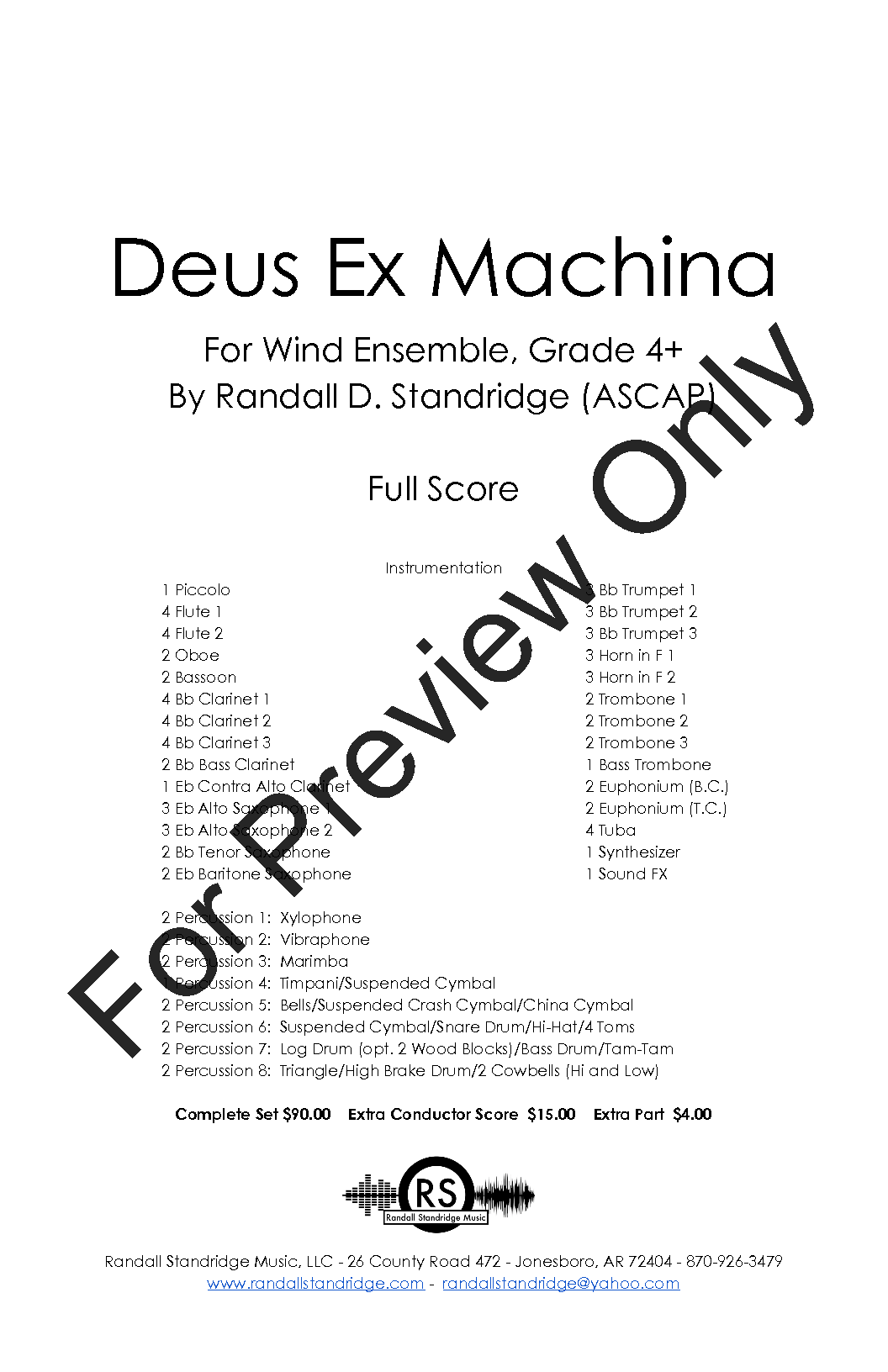 Deus ex Machina by Randall D. Standridge