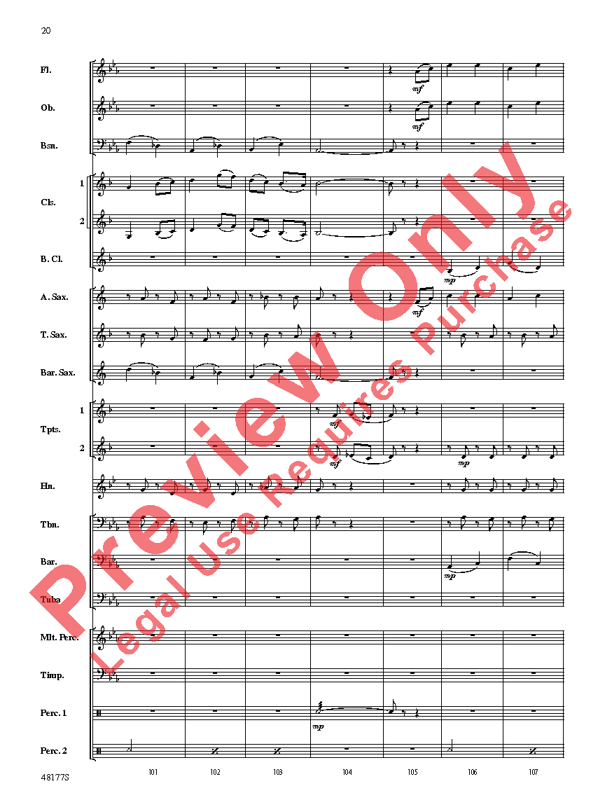 English Folk Song Suite Score