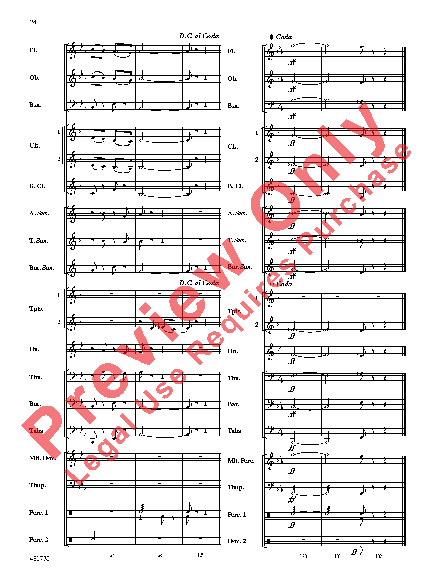 English Folk Song Suite Score