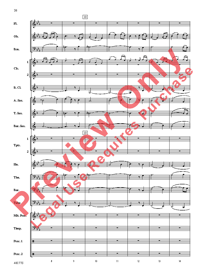 English Folk Song Suite Score