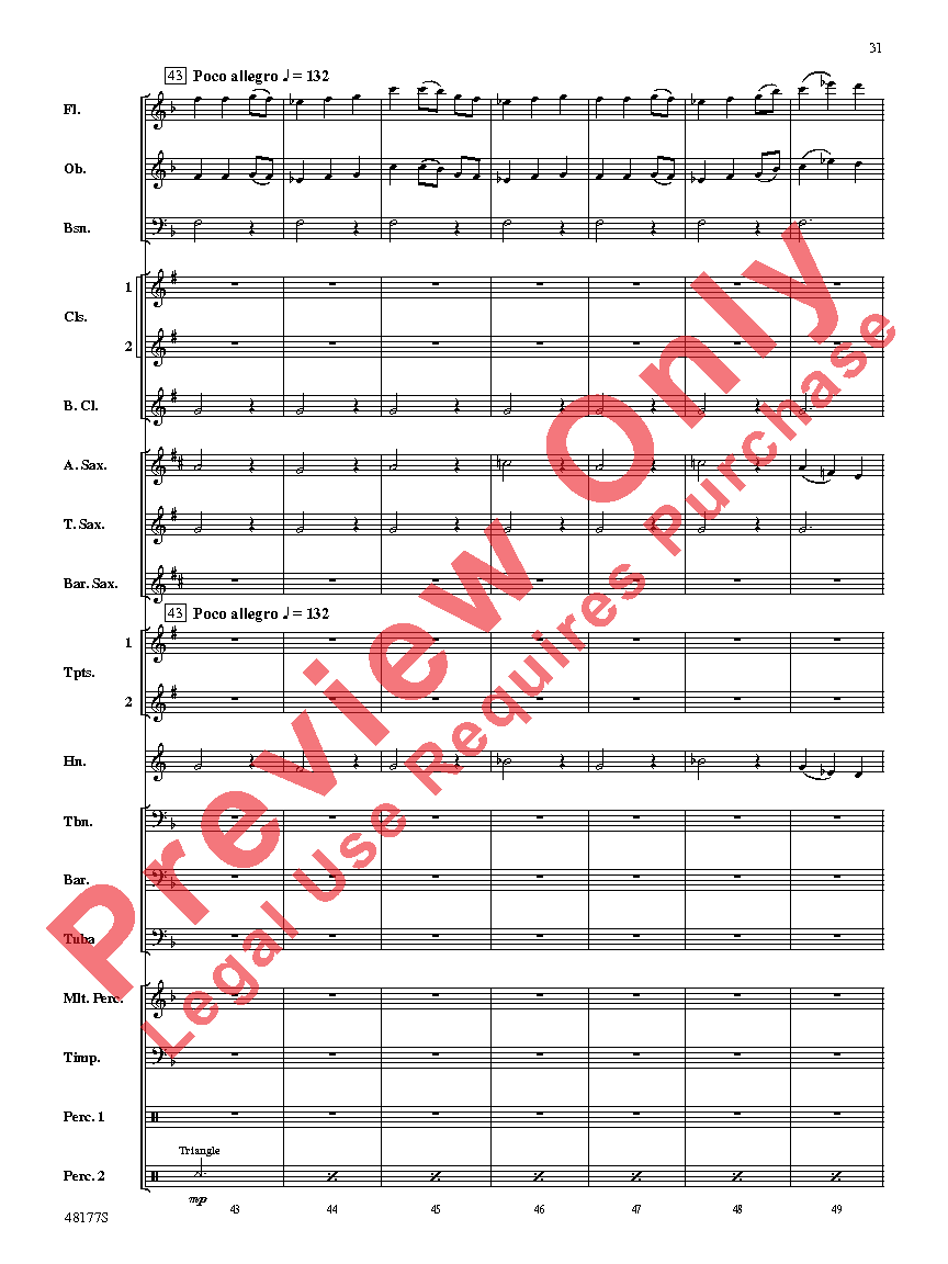 English Folk Song Suite Score