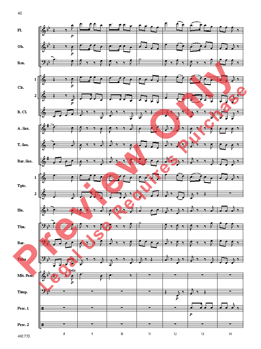 English Folk Song Suite Score