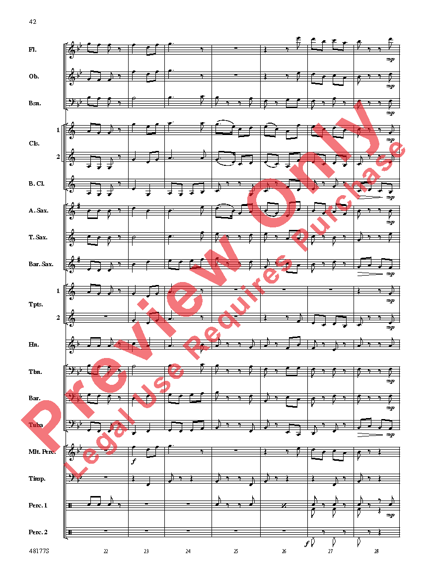 English Folk Song Suite Score