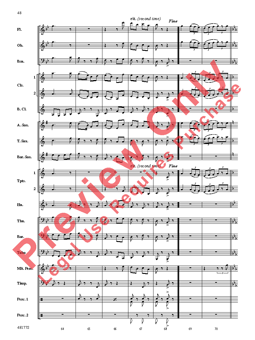 English Folk Song Suite Score