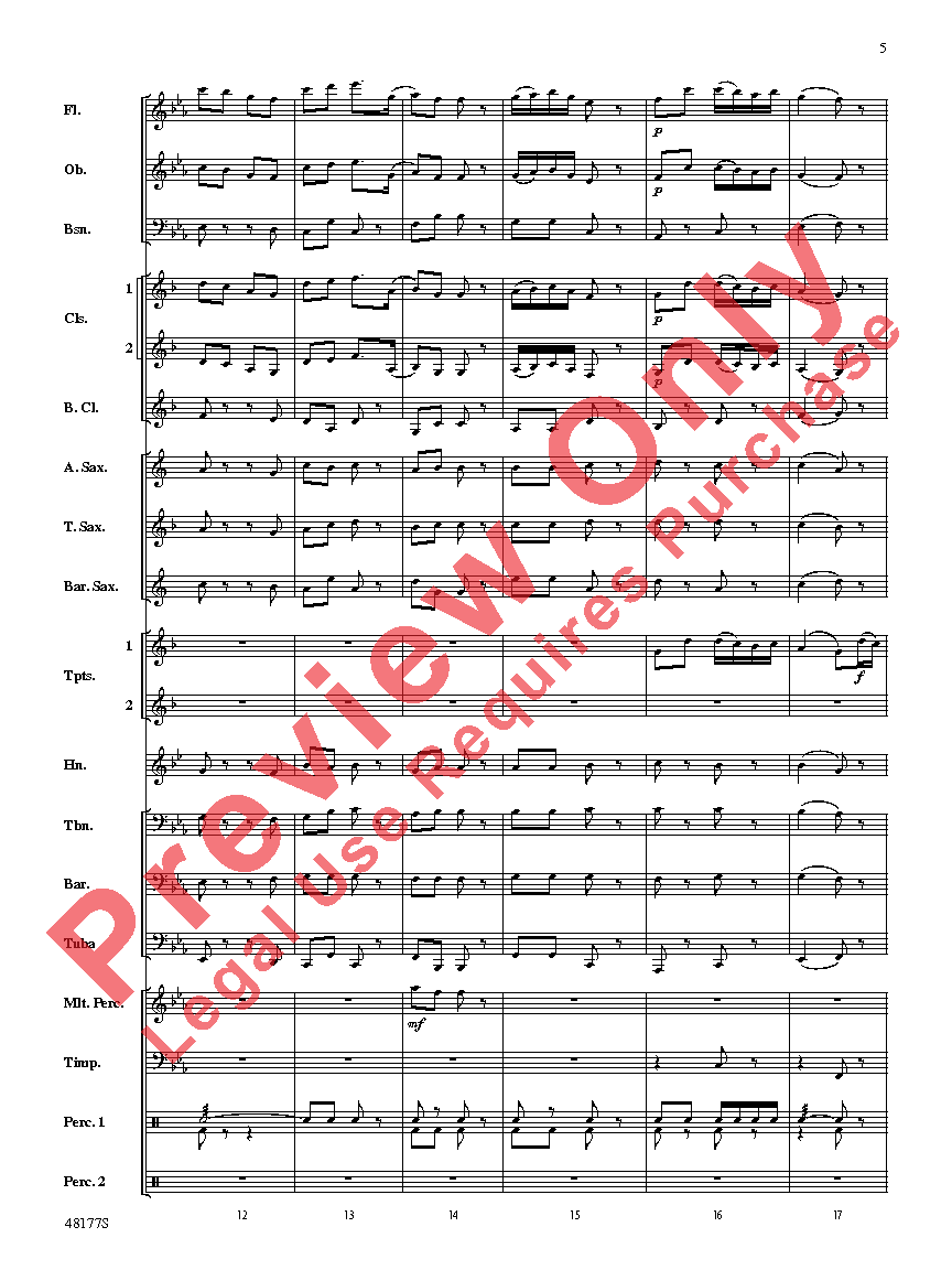 English Folk Song Suite Score