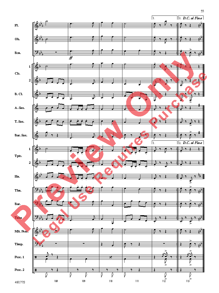 English Folk Song Suite Score