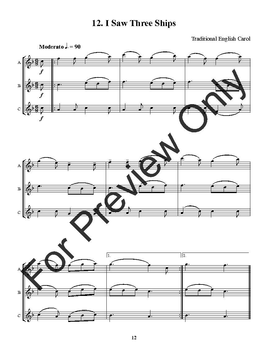 Flexible Favorites for Winds - Christmas Alto Sax, Baritone Sax Trio