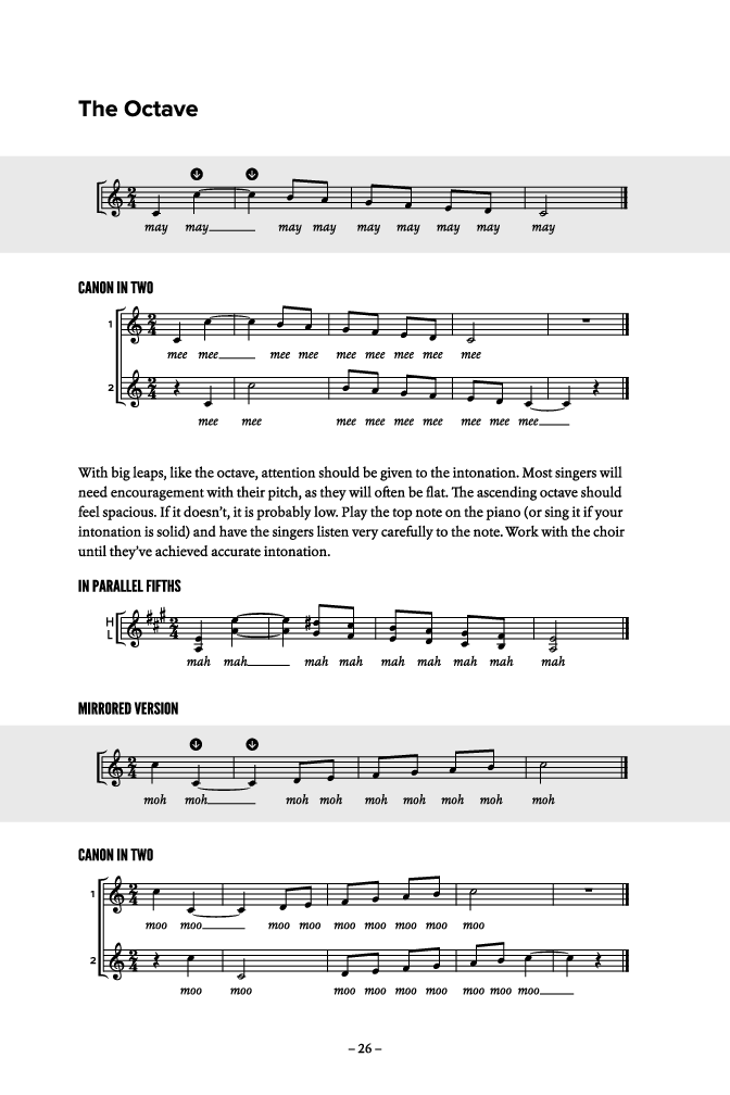 Harmonic Warm-Ups with Online Audio Access