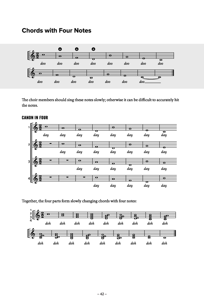 Harmonic Warm-Ups with Online Audio Access