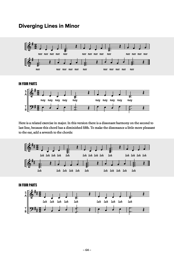 Harmonic Warm-Ups with Online Audio Access