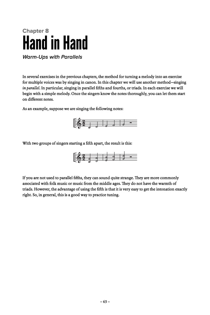 Harmonic Warm-Ups with Online Audio Access