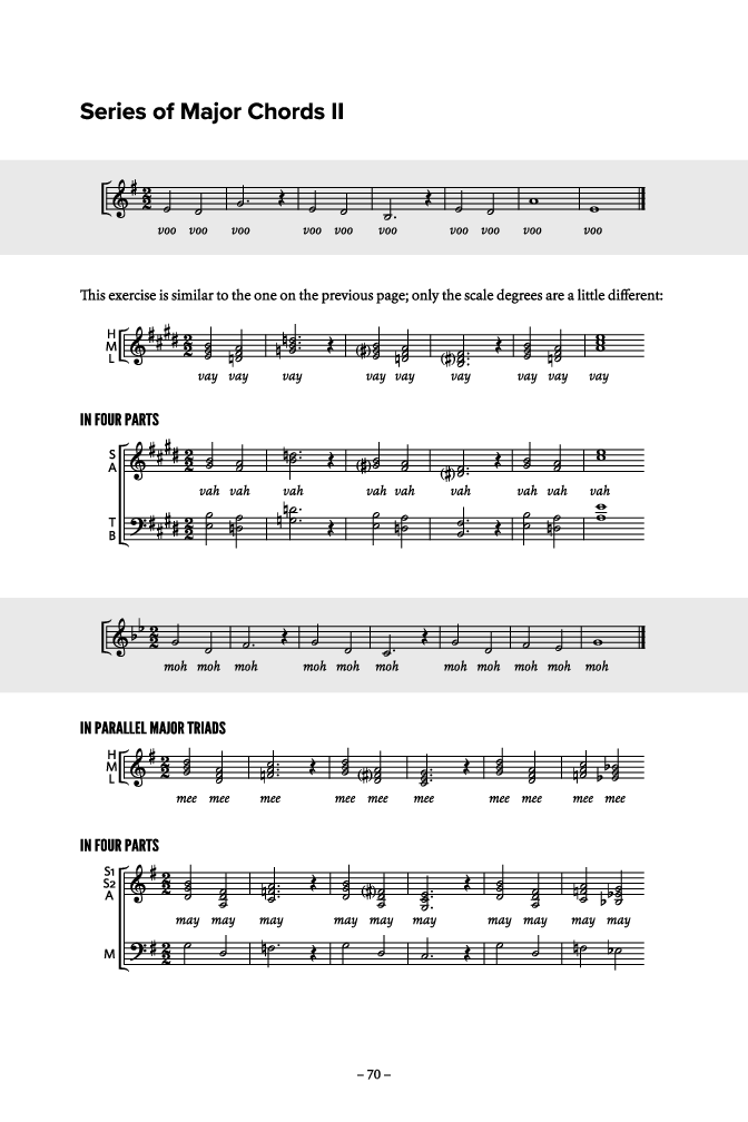 Harmonic Warm-Ups with Online Audio Access